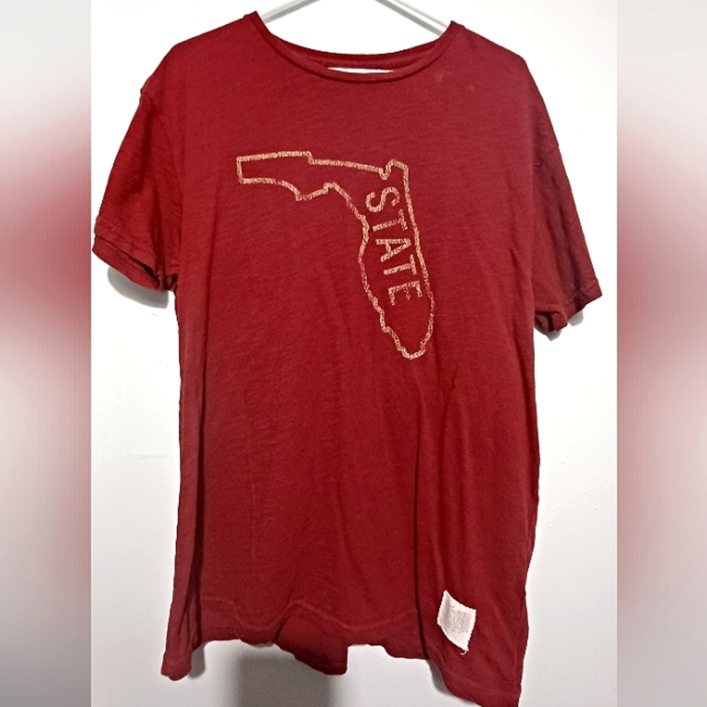 Florida State Seminoles Retro Brand Men's XL Red Short Sleeve Shirt Pre-Owned